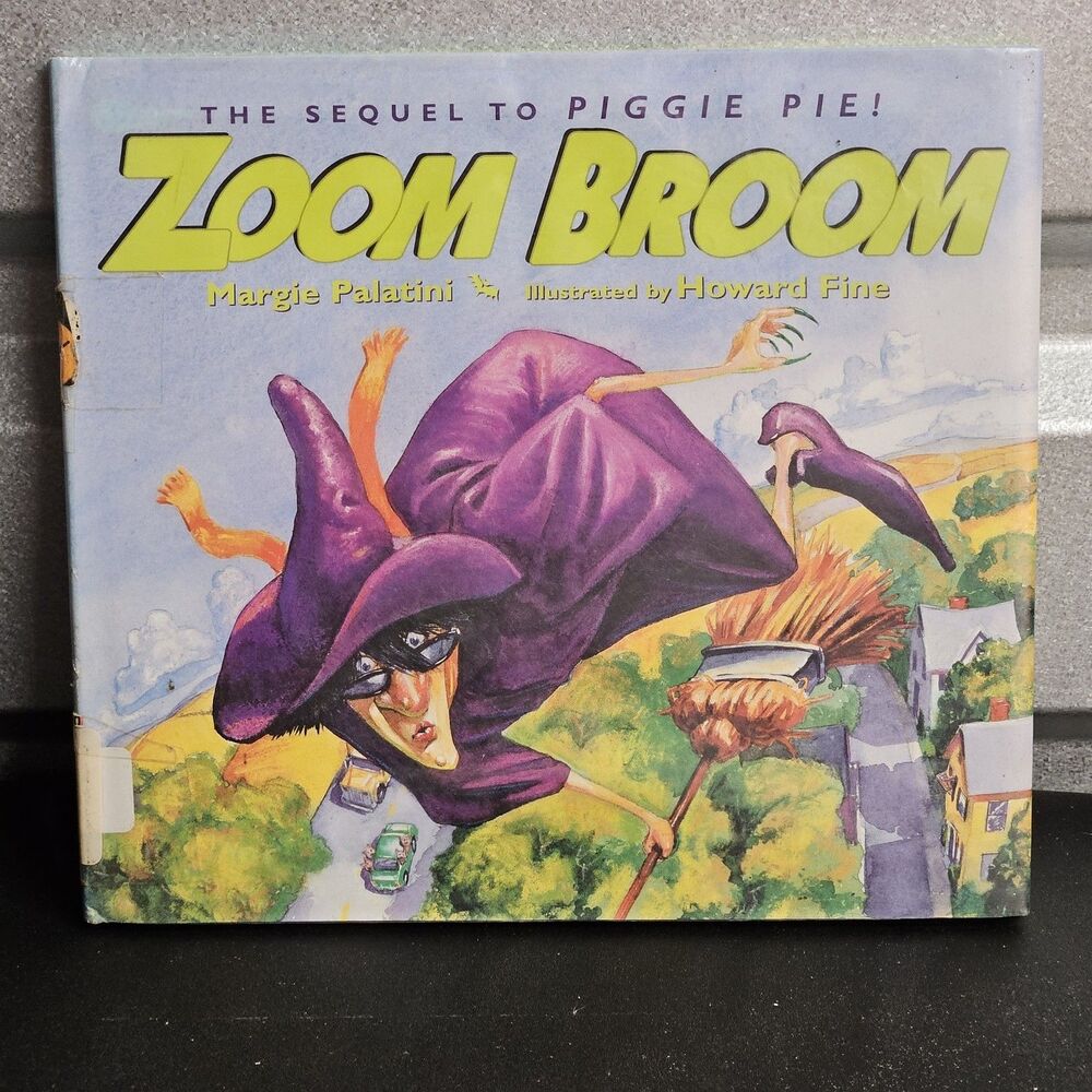 Zoom Broom Margie Palatini Paperback Kids Book Scholastic Library Copy READ